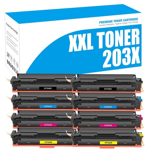 8XL Toner kompatibel für HP 203X CF540X Color Laserjet Pro M281fdw M254dw