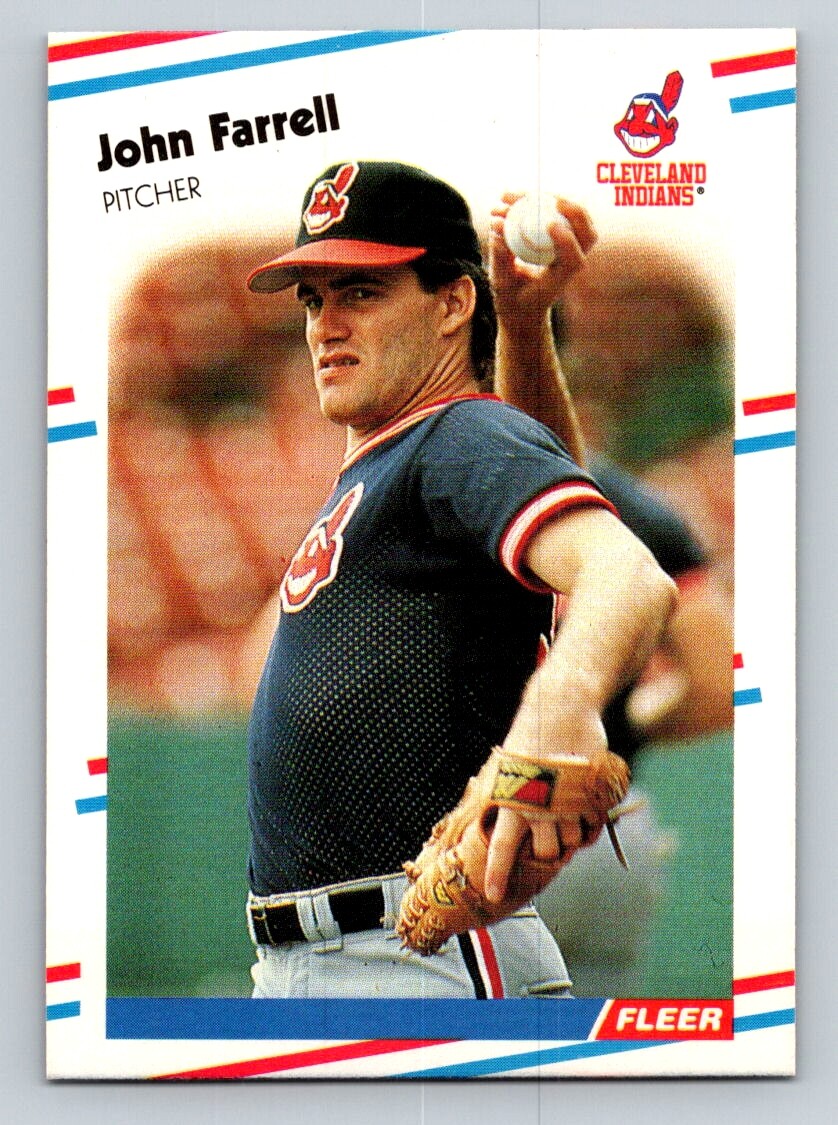 応援ファレル John Farrell 1988 Fleer #608 Cleveland Indians RC | eBay