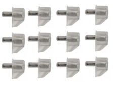 SHELF SUPPORT PEGS STUDS CLEAR WITH METAL PIN KITCHEN CABINET CUPBOARD 5mm HOLE