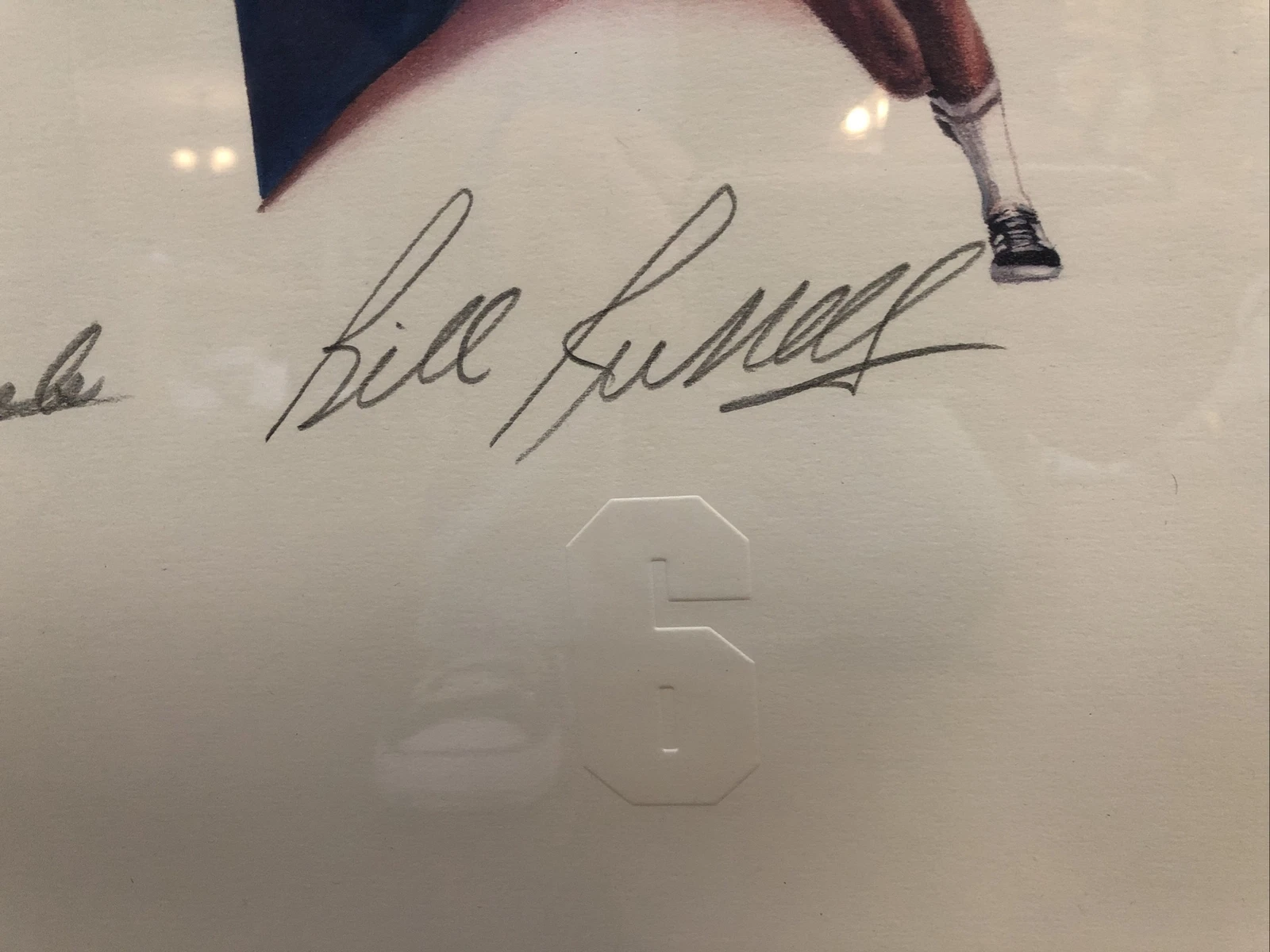 Boston Celtics Legends Lithograph 56/500 Signed Russell Cousy Auerbach Havlicek