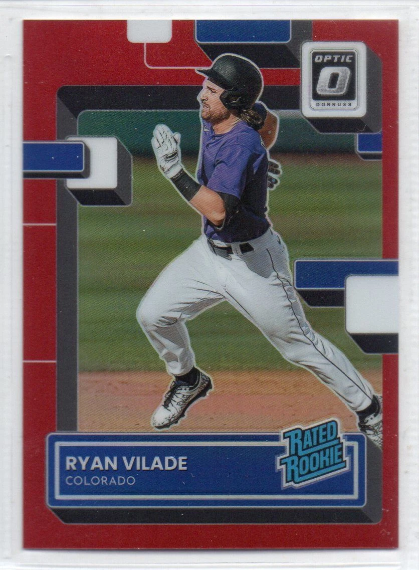 Ryan Vilade 2022 Panini Donruss Optic Rated Rookie #64 Red Prizm