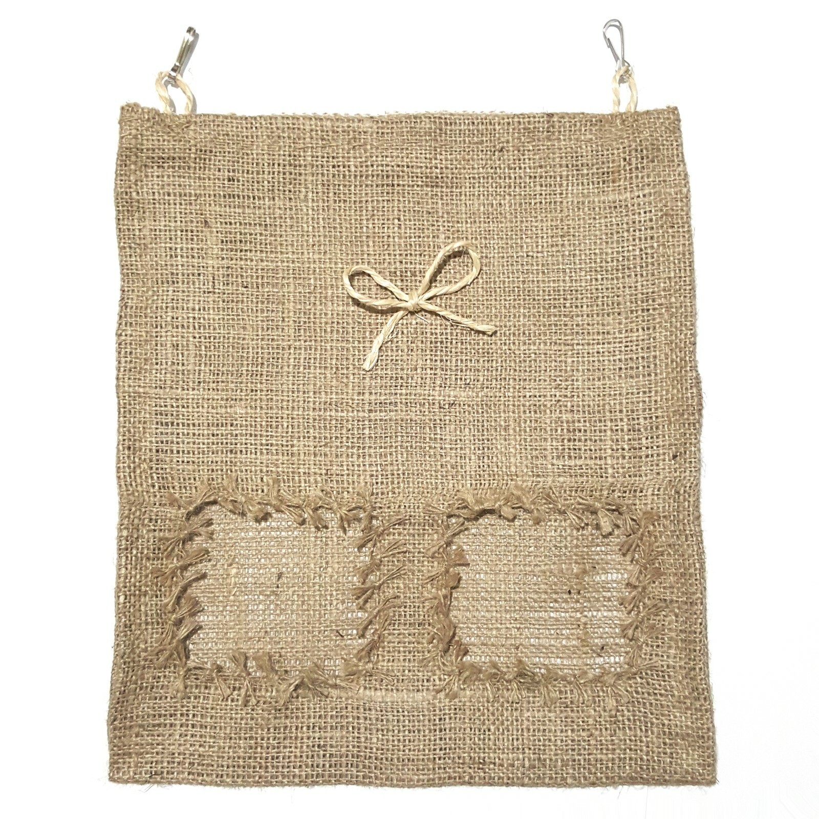 Natural Hessian Large Hay Feeder Bags Rabbits Guinea Pigs Chinchillas Degus