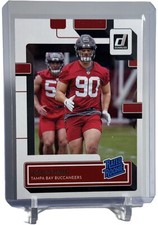 2022 Donruss Rated Rookie Logan Hall RC Card #364 Buccaneers W/Top Loader