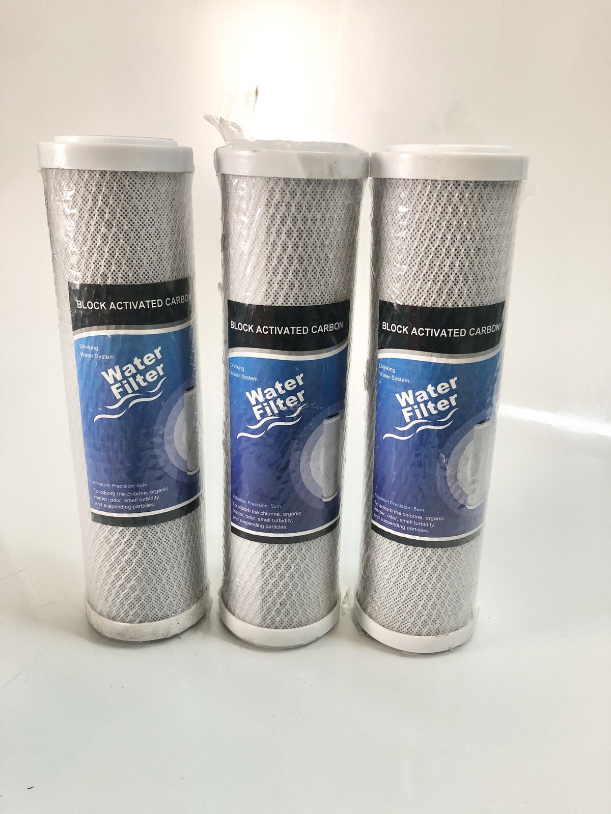 Lot 3 Block Activated Carbon Water Filter Filtration Precision 5um