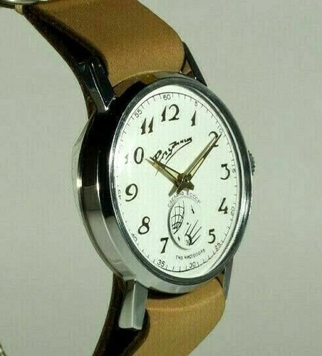 Pobeda watch Sputnik vintage Soviet mechanical wrist mens USSR - Picture 10 of 12