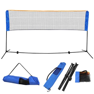 SEGAWE Adjustable Portable Tennis Volleyball Badminton Net Height Net with Stand Frame