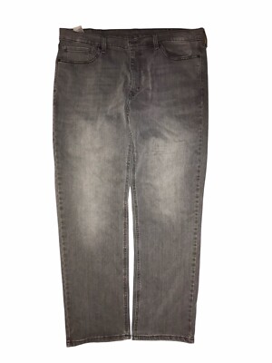 Levi's 541 Men 36x32 Athletic Fit Tapered Stretch Gray Dark Wash Denim Jeans C45