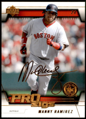 Manny Ramirez 2005 Upper Deck Pro Sigs #18 Boston Red Sox MLB Baseball Base Card