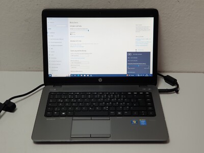 Hp EliteBook 840 G1 i5 1,90-2,90GHz 256GB SSD 8GB Laptop Für Schüler W10 Pro 14''