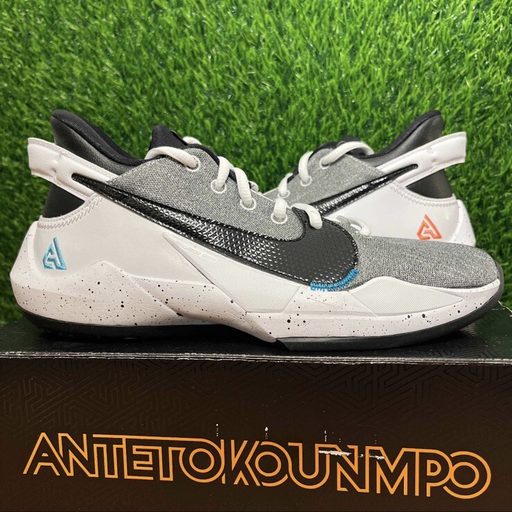 Nike Zoom Freak GS Denim Grey White Size 7y Sneakers w/ Box CW3227-101