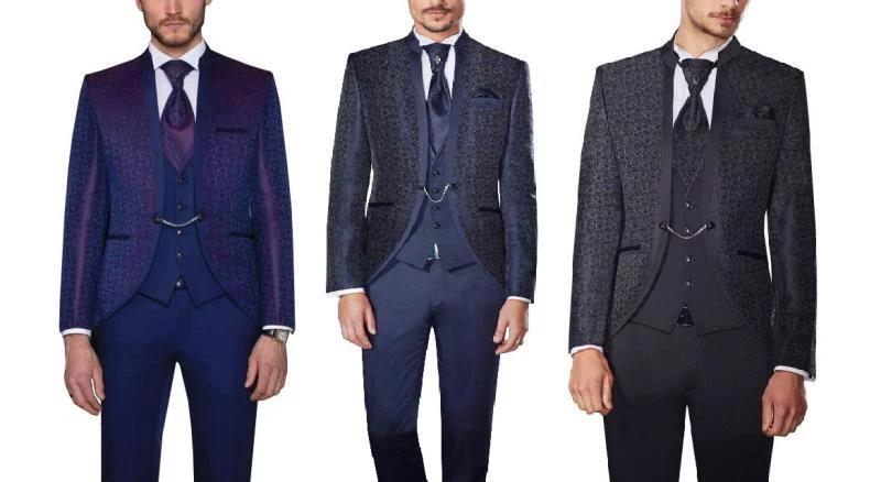 Gehrock Hochzeitsanzug Mao Kragen 6 teilig - Bild 2 von 3