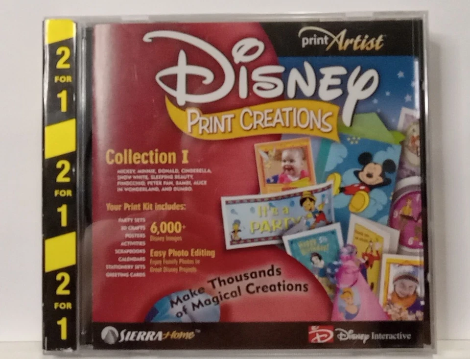 DISNEY Classic Print Creations Studio PC CD - New Sealed - Image 4 of 4