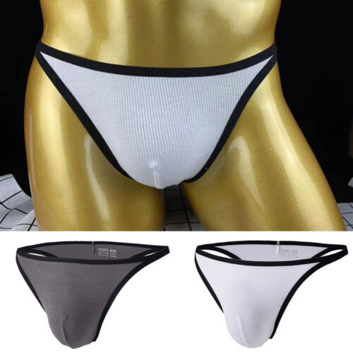Slip Uomo Sexy G-string Intimo Vita Bassa Mutandine Mutande Mutande。 - Foto 1 di 14