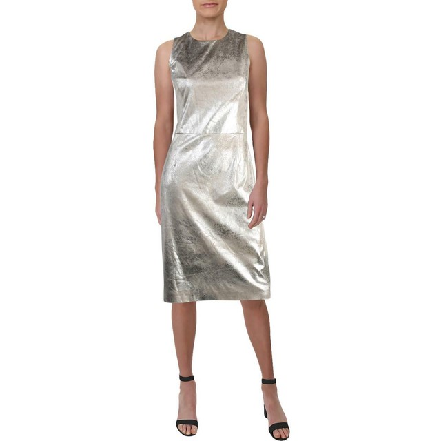 silver ralph lauren dress