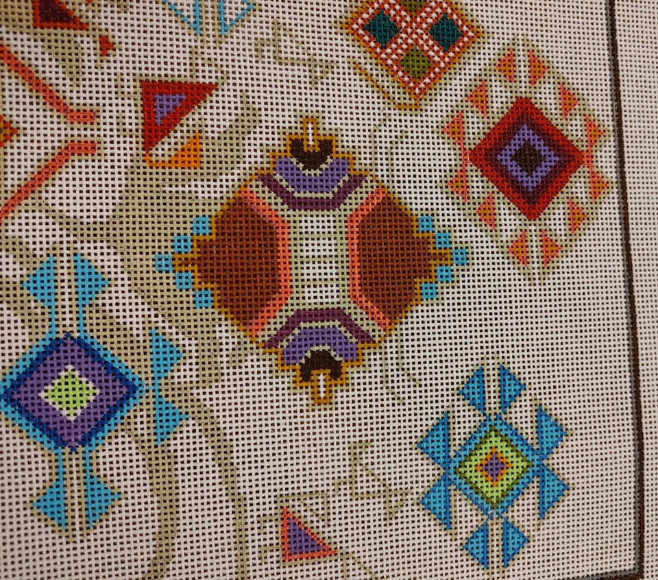 Turkish Delight Hand Painted Embroidery Canvas 14 cnt 14"x14" FS 21 Colors - Image 2 of 3