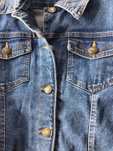Willi Smith Girls Denim Jacket, Medium - Picture 3 of 9