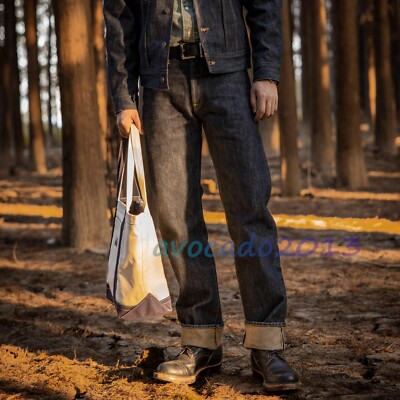 Red Tornado NOIR 21oz Selvedge Denim Straight Cut Jeans Rugged