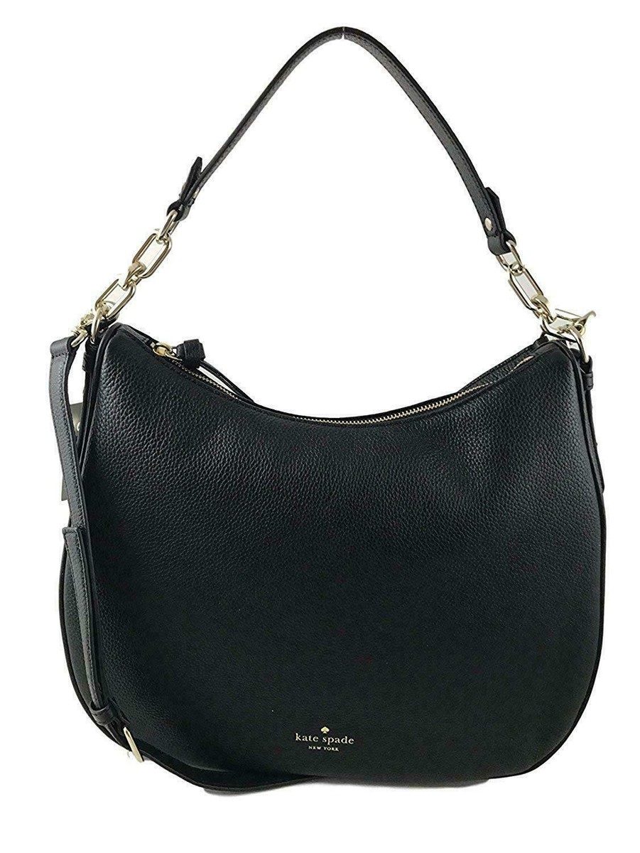 Kate Spade Mulberry Vivian Black Leather Hobo Bag WKRU4138 NWT