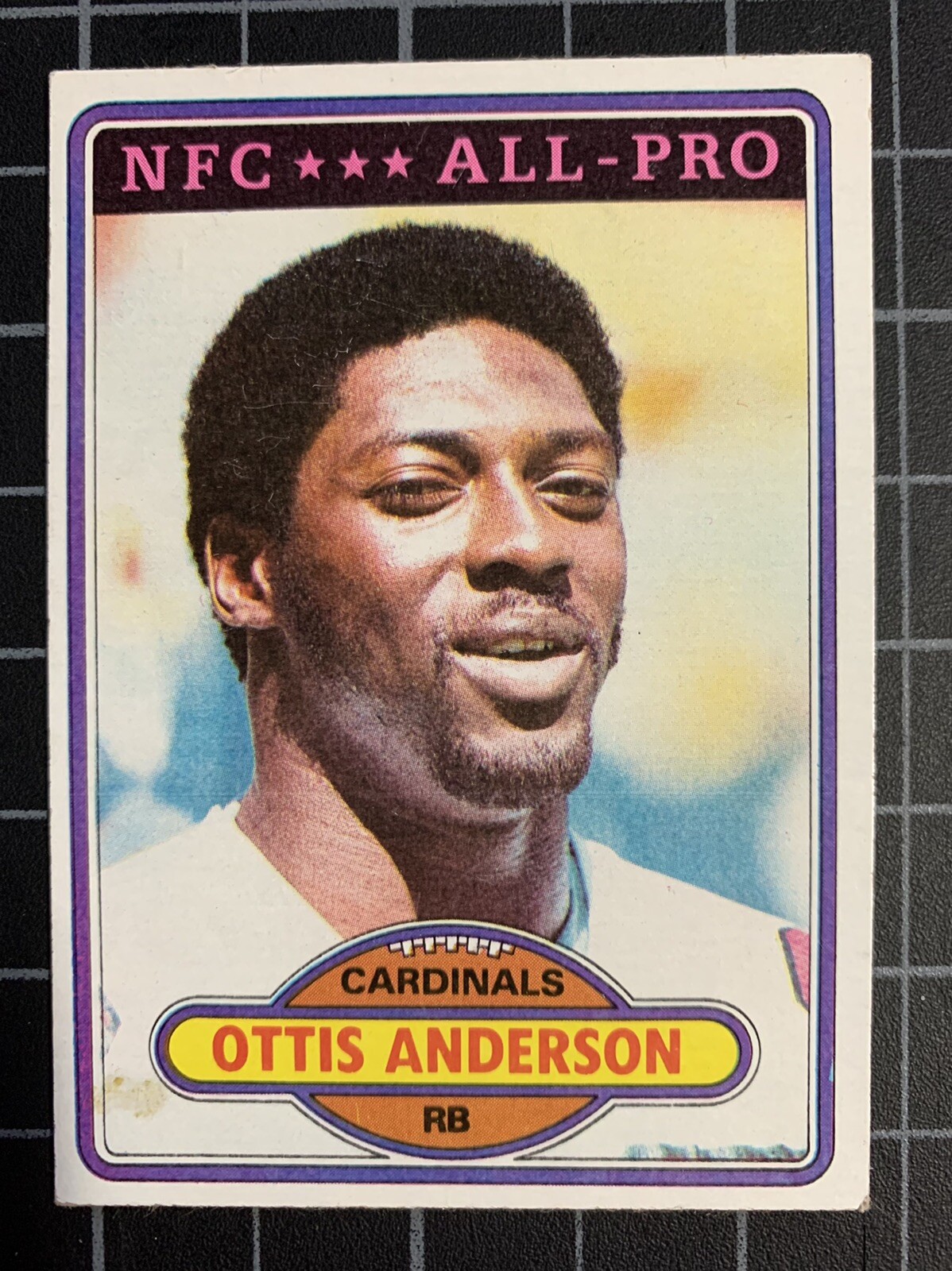 1980 TOPPS ST. LOUIS CARDINALS OTTIS ANDERSON #170 ROOKIE CARD 