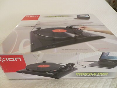 Turntable Record Player ION Profile PRO USB Vinyl w/ input BRAND NEW FREE SHIP!!