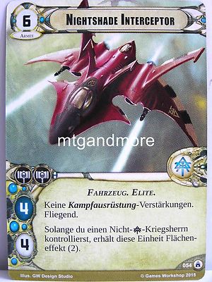 Warhammer 40000 Conquest LCG - Nightshade Interceptor  #054 - Legionen der Toten