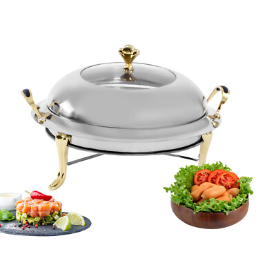 Chafing Dish Sets Stainless Steel Chafer Dish Buffet Food Warmer Container 3L US