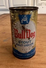 Vtg. Bull Dog Stout Malt Liquor Flat Top Beer Can 1960’s xxEMPTYxx 🍺🍺🍺
