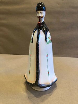 VTG figurine man smoking Pipe marked in blue  Eagle A QUINCUM BUDAPEST- Hungary 