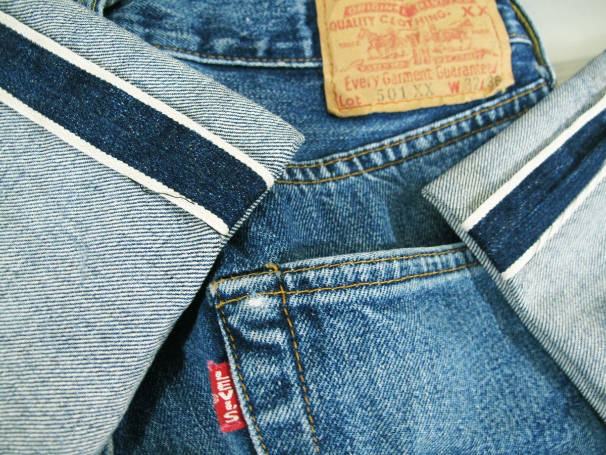 LEVI’S / 501XX 555 USA selvedge denim HOT VTG 90s LVC USA Men LEVI'S 501xx BIG E SELVEDGE 555
