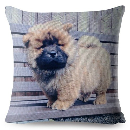 Cute Chow Chow Pet Dog Throw Cushion Covers for Sofa Home Decor Lovely Animal - Picture 14 of 38
