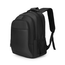 Solid color Travel Backpack Waterproof Backpack Travel College School Bag Black