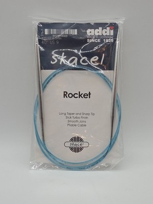 NEW Skacel Addi Rocket Circular Knitting Needles 40'' US 9 ~ 100 cm Smooth Finish