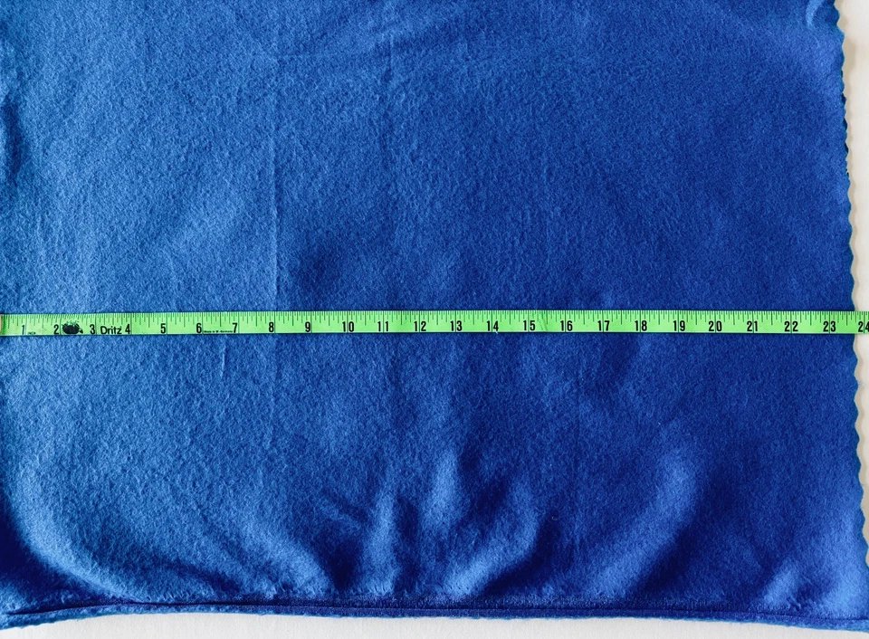 Lot of 5 pcs fleece fabric - 2.5 yds total- blue, red, purple, multi chevron NEW - Image 2 of 4