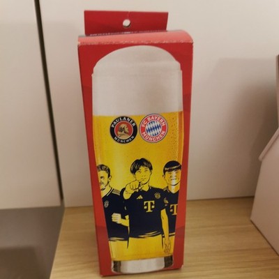 Paulaner FC Bayern Bierglas, Nr 2 limited Edition Helles FCB Bier Glas München 