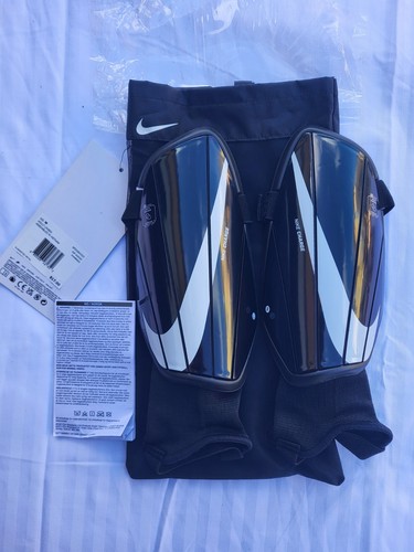 Nike Charge Football/Soccer Shin Guards, Unisex Adult M, Black/White SP2164-010 - Picture 3 of 6