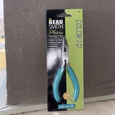 BeadSmith® Pliers. Color I.D. Chain Nose Pliers with Cutter Double  Leaf Spring