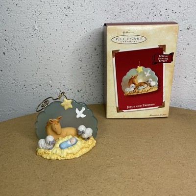 Hallmark Keepsake Ornament 2002 Christmas Nativity w/Lighting Effect-Ships Free