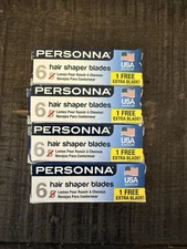 Personna Hair Shaper Blades Set of 4. 24 Blades (6x4) Made In USA