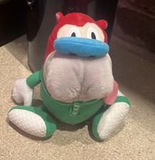 1992 Dakin Nickelodeon Ren  Stimpy Show Stimpy In Green Pajamas Plush