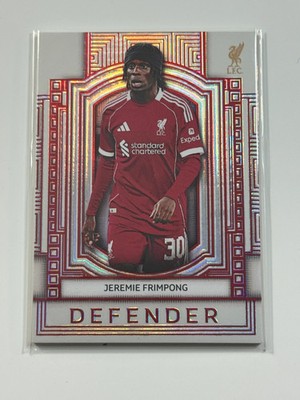 2025-26 Futera Platinum Liverpool Titans Red #08 Jeremie Frimpong