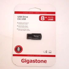 8 GB USB Flash Drive USB 2.0 Gigastone 8 Gigabyte Sealed