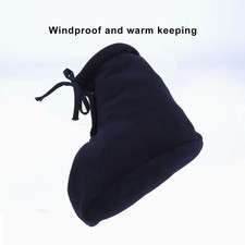 Men Women Cast Sock Dark Blue Soft Fleece Thick Adjustable Cast Toe Cover Foot