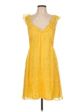 Sézane Women Yellow Cocktail Dress 42 french