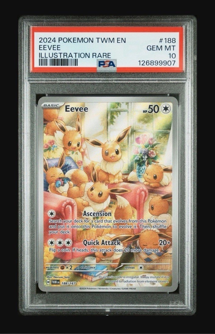 Twilight Masquerade Eevee Illustration #188/167 psa10