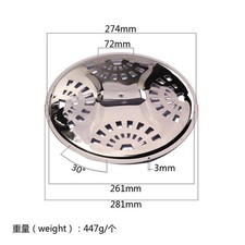 Splitter Resonator Eisen Dobro Gitarre für Spider 81 x 274 mm