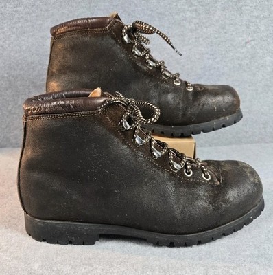 VTG Fabiano Calzaturificio The Alps Leather Mountaineering Boots Italy 6-1/2M