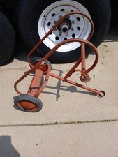 VINTAGE BMC PEDAL CAR, TRACTOR, FIRE FIGHTER LADDER TRAILER