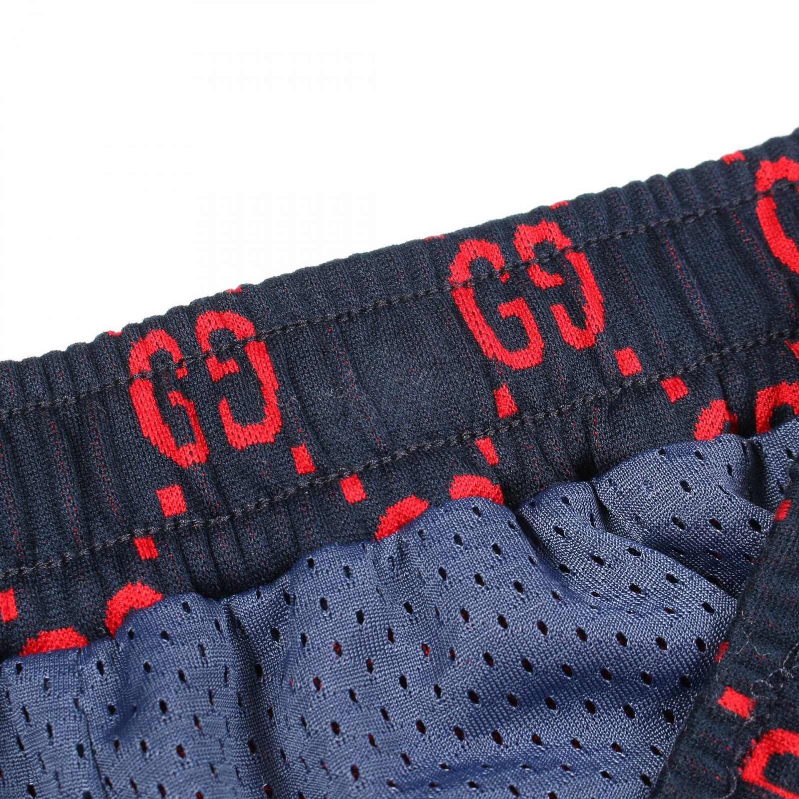 GUCCI Jumbo GG Pants cotton Navy Red Used mens size S thumbnail 7