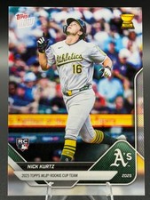 2025 Topps Now NICK KURTZ #RC-2 Rookie Cup Team Oakland Athletics RC ROY