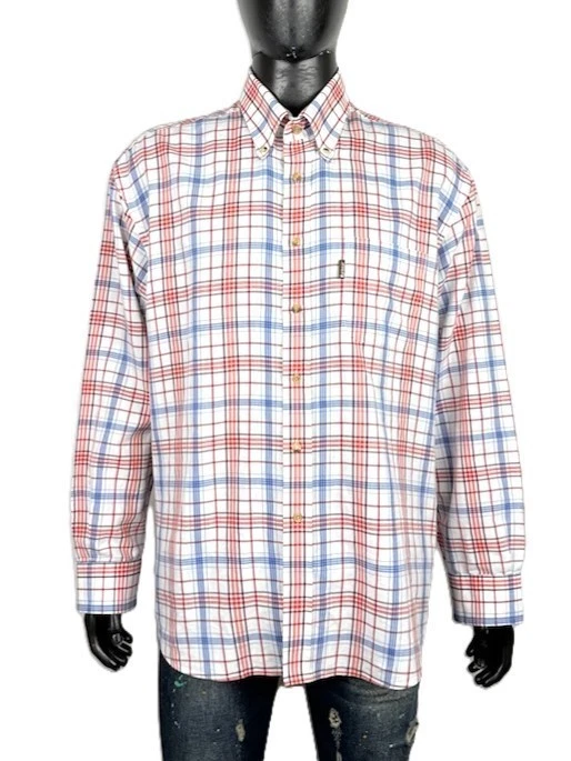 Chemise homme Barbour 2XL à carreaux bouton-bas coton coupe régulière... - Photo 1/4